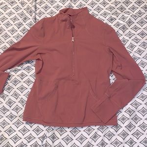 Zyia pullover 3/4 zipper front pocket jacket with thumb holes. Size XL.